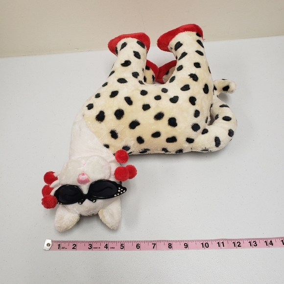 WhimsiClay 15" Whimsy Clay Shanice Cat Sunglasses Stuffed Animal Plush - Picture 8 of 9